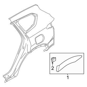 Hyundai OE - Quarter Panel - Exterior Trim