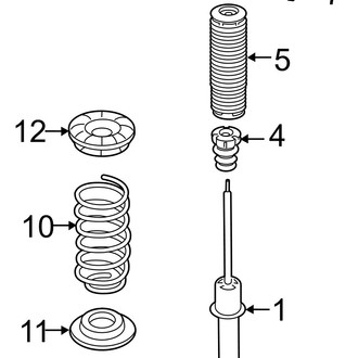 Hyundai OE - Rear Suspension - Shocks & Components (Limited / SE / SEL FWD)