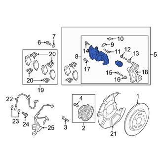 Hyundai OE - Rear Left Disc Brake Caliper