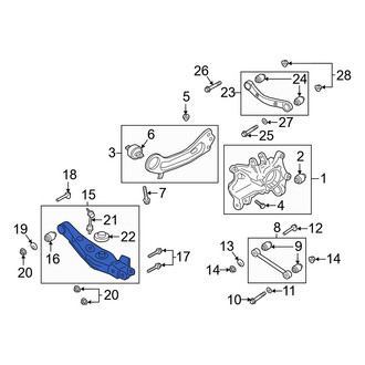 Hyundai OE - Rear Left Suspension Control Arm