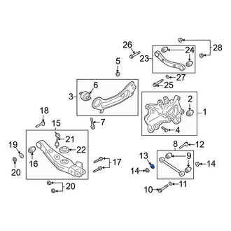 Hyundai OE - Rear Alignment Camber Adjusting Eccentric
