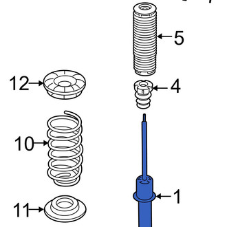 Hyundai OE - Rear Suspension Shock Absorber