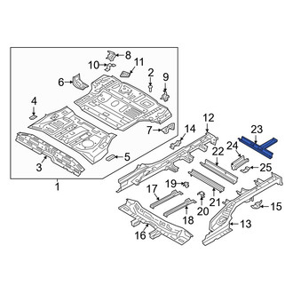 Hyundai OE - Rear Frame Side Member Crossmember