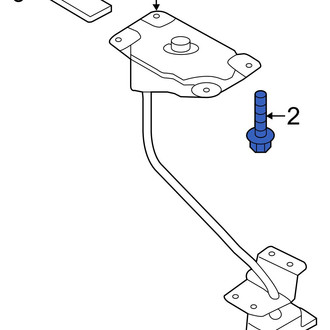 Hyundai OE - Spare Tire Carrier Winch Bolt