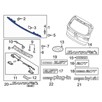 Hyundai OE - Rear Liftgate Finish Panel