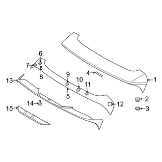 Hyundai OE - Rear Lower Spoiler Gasket