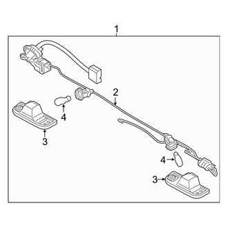 Hyundai OE - Rear Lamps - License Lamps