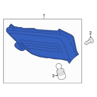 Hyundai OE - Rear Left Back Up Light Assembly