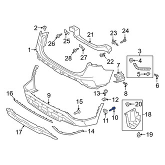 Hyundai OE - Bumper Cover Bolt