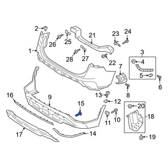 Hyundai OE - Bumper Cover Screw