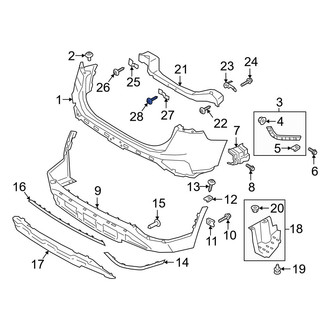 Hyundai OE - Bumper Cover Screw