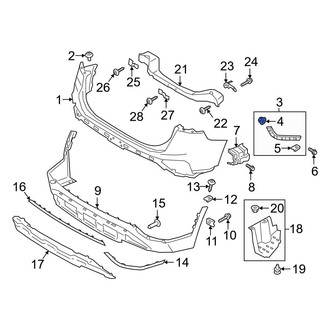 Hyundai OE - Bumper Cover Nut