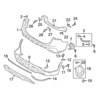 Hyundai OE - Rear Bumper - Bumper & Components