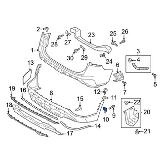 Hyundai OE - Bumper Cover Nut