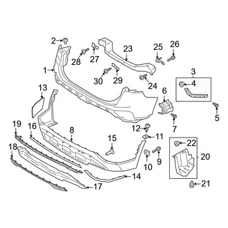 Hyundai OE - Rear Bumper - Bumper & Components
