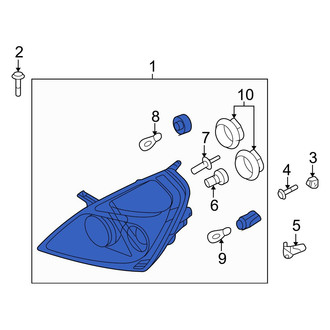 Hyundai OE - Front Right Headlight Assembly