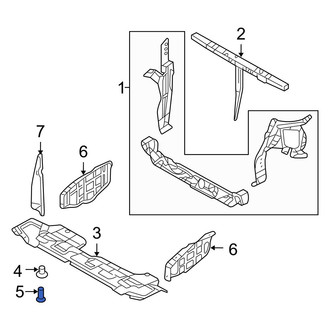 Hyundai OE - Front Bumper Cover Bolt