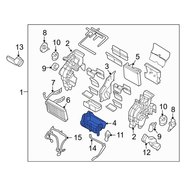 A/C Evaporator Core Case