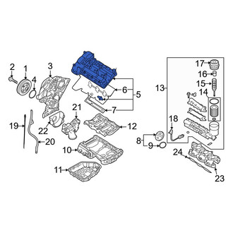 Hyundai OE - Right Engine Valve Cover