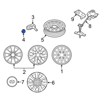 Hyundai OE - Wheel Lug Nut