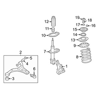 Hyundai OE - Front Suspension - Suspension Components