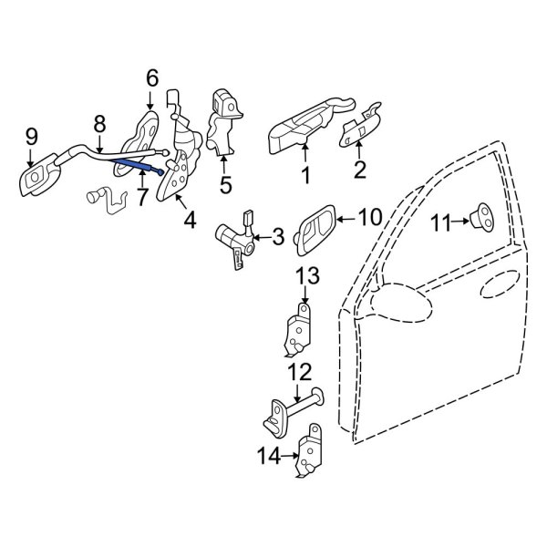 Door Latch Cable