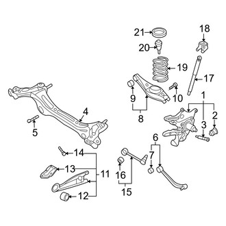 Hyundai OE - Rear Suspension - Suspension Components (GLS / Limited)