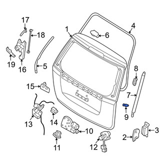 Hyundai OE - Rear Liftgate Support Strut Holder
