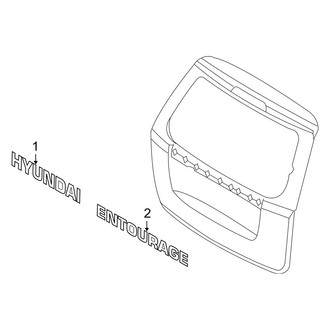 Hyundai OE - Lift Gate - Exterior Trim