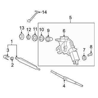 Hyundai OE - Lift Gate - Wiper & Washer Components (GLS / Limited)