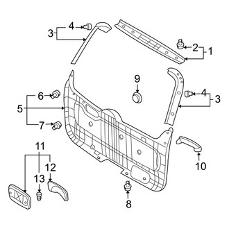 Hyundai OE - Lift Gate - Interior Trim