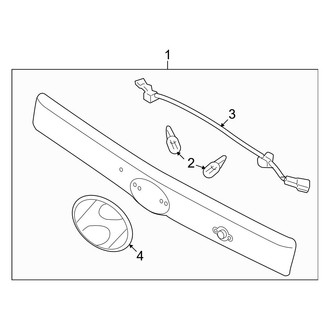 Hyundai OE - Rear Lamps - License Lamps