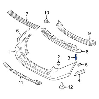 Hyundai OE - Front Bumper Cover Rivet