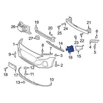 Hyundai OE - Front Right Fog Light Trim
