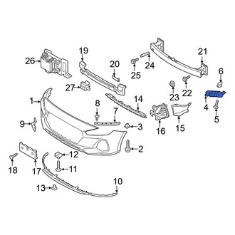 Hyundai OE - Front Right Bumper Guide