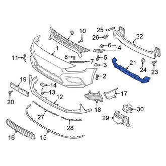 Hyundai OE - Front Lower Bumper Impact Absorber