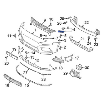Hyundai OE - Front Right Bumper Guide