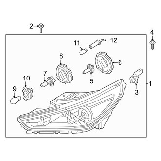 Hyundai OE - Front Lamps - Headlamp Components (Halogen)
