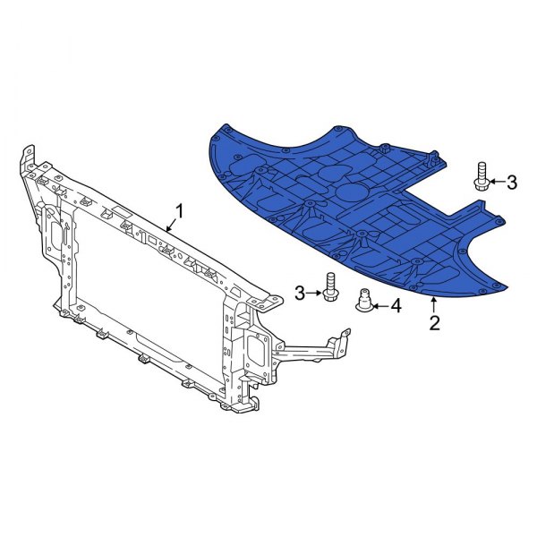 Radiator Support Splash Shield