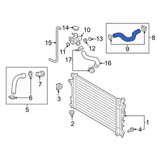 Hyundai OE - Upper Radiator Coolant Hose