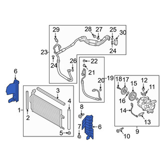 Hyundai OE - Right Radiator Support Air Deflector