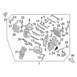 Hyundai OE - Left HVAC Blend Door Actuator