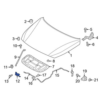 Hyundai OE - Front Hood Latch