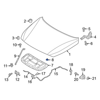 Hyundai OE - Hood Insulation Pad Clip