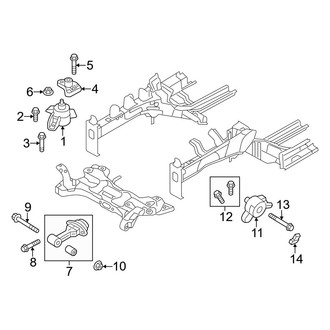 Hyundai OE - Engine / Transaxle - Engine & Transmission Mounting (1.6L)