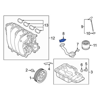 Hyundai OE - Engine Oil Pump Pickup Tube Gasket