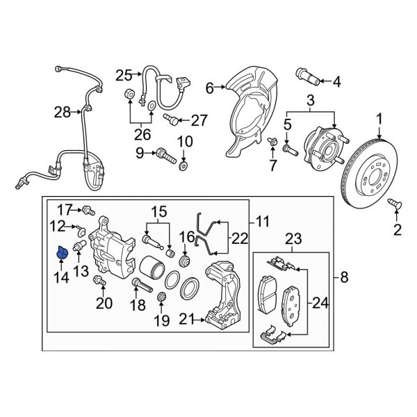 Brake Bleeder Screw Cap