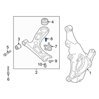Hyundai OE - Upper Suspension Ball Joint Bolt