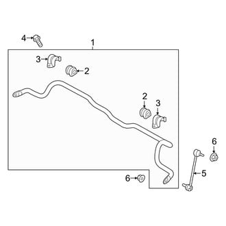 Hyundai OE - Front Suspension - Stabilizer Bar & Components
