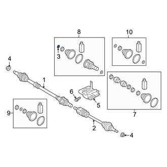 Hyundai OE - CV Axle Shaft Retaining Ring